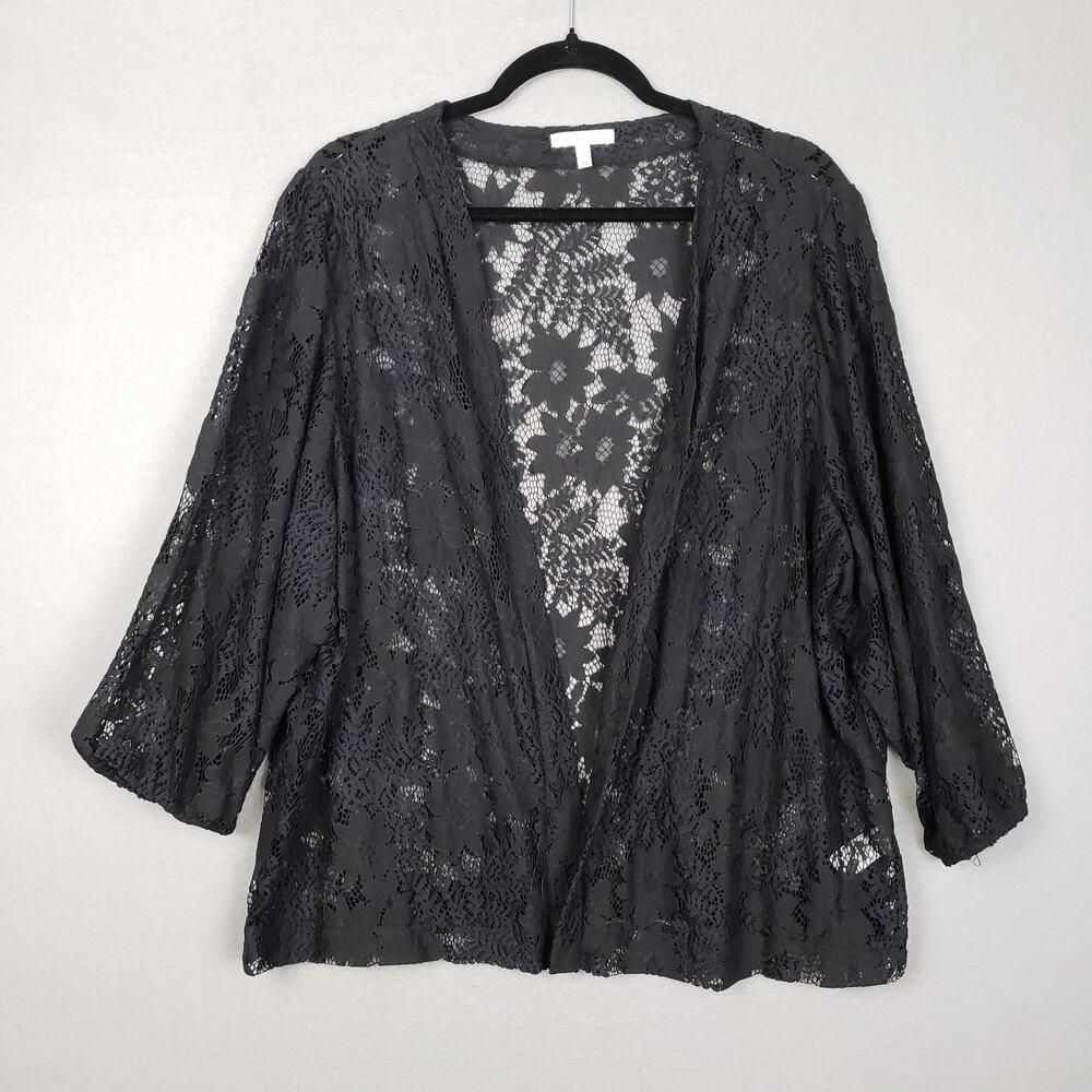 Maurices Plus Size 2x Open Front Lace Layering To… - image 1